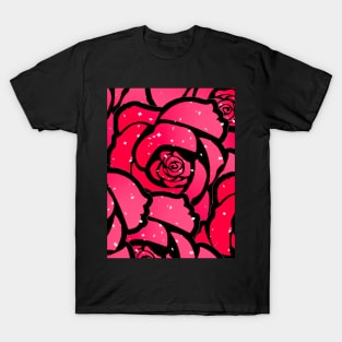 Spring Bloom of Bright Roses T-Shirt